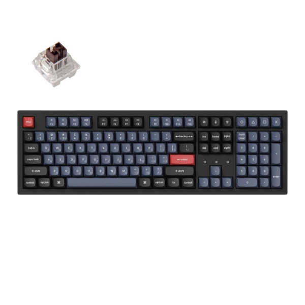 Купить Беспроводная механическая клавиатура QMK Keychron K10 Pro, 108 клавиш, Hot-Swap, Keychron K pro Brown Switch